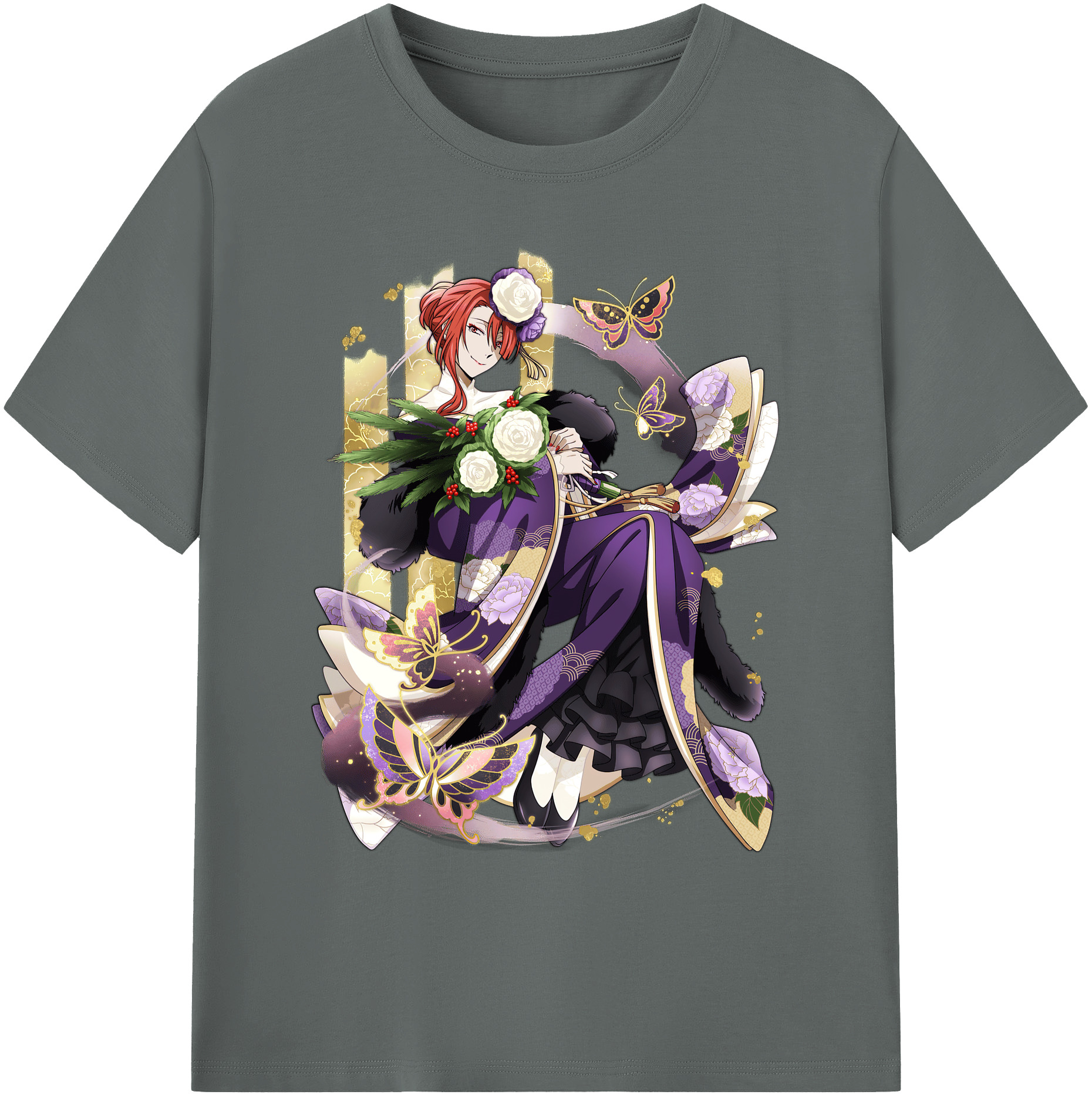 （画像用） 文豪ストレイドッグス Bungo Stray Dogs 綿100％ メンズ半袖Tシャツ｜肌触りやわらか＆通気性
